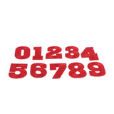 Max 10pcs /set 0-9 Number Fabric Patches Applique for Sewing Crafts Red