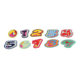 Max 10x Embroidery 0-9 Number Star Patches Applique Fabric Jean Ornaments Decals