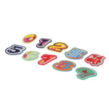 Max 10x Embroidery 0-9 Number Star Patches Applique Fabric Jean Ornaments Decals