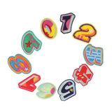 Max 10x Embroidery 0-9 Number Star Patches Applique Fabric Jean Ornaments Decals
