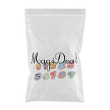Max 10x Embroidery 0-9 Number Star Patches Applique Fabric Jean Ornaments Decals