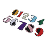 Max 10x 0-9 Numbers Patches Embellishment Sticker Clothes Dress Decor DIY Sewing