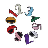 Max 10x 0-9 Numbers Patches Embellishment Sticker Clothes Dress Decor DIY Sewing
