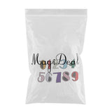 Max 10x 0-9 Numbers Patches Embellishment Sticker Clothes Dress Decor DIY Sewing