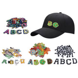 Max 26pcs Sewing Embroidery Patch Iron On Alphabet Motif Applique Cartoon