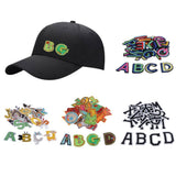 Max 26pcs Sewing Embroidery Patch Iron On Alphabet Motif Applique Cartoon