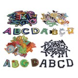 Max 26pcs Sewing Embroidery Patch Iron On Alphabet Motif Applique Cartoon