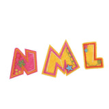 Max 26pcs Sewing Embroidery Patch Iron On Alphabet Motif Applique Cartoon