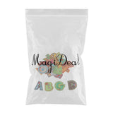 Max 26pcs Sewing Embroidery Patch Iron On Alphabet Motif Applique Cartoon