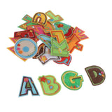 Max 26pcs Sewing Embroidery Patch Iron On Alphabet Motif Applique Cartoon