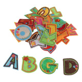 Max 26pcs Sewing Embroidery Patch Iron On Alphabet Motif Applique Cartoon
