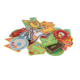 Max 26pcs Sewing Embroidery Patch Iron On Alphabet Motif Applique Cartoon