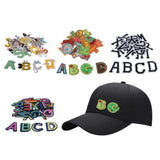 Max 26pcs Sewing Embroidery Patch Iron On Alphabet Motif Applique Cartoon