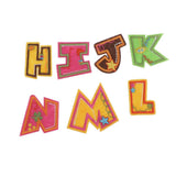 Max 26pcs Sewing Embroidery Patch Iron On Alphabet Motif Applique Cartoon