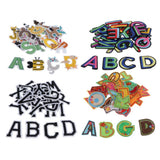 Max 26pcs Sewing Embroidery Patch Iron On Alphabet Motif Applique Cartoon