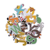 Max 26pcs Sewing Embroidery Patch Iron On Alphabet Motif Applique Animal