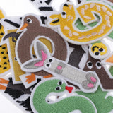 Max 26pcs Sewing Embroidery Patch Iron On Alphabet Motif Applique Animal