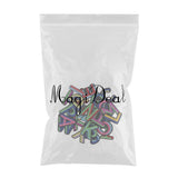 Max 26pcs Sewing Embroidery Patch Iron On Alphabet Motif Applique Colorful