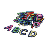 Max 26pcs Sewing Embroidery Patch Iron On Alphabet Motif Applique Colorful