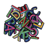 Max 26pcs Sewing Embroidery Patch Iron On Alphabet Motif Applique Colorful