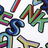 Max 26pcs Sewing Embroidery Patch Iron On Alphabet Motif Applique Colorful