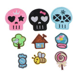 Max Maxb 9 Pcs Cartoon Design Embroidery Patch Applique Iron on Patch Cloth Sticker