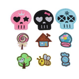 Max Maxb 9 Pcs Cartoon Design Embroidery Patch Applique Iron on Patch Cloth Sticker