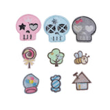 Max Maxb 9 Pcs Cartoon Design Embroidery Patch Applique Iron on Patch Cloth Sticker
