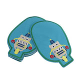 Max 6pcs Cloth Fabric Patches Applique for Sewing Crafts Decor 5.0 x 3.2inch
