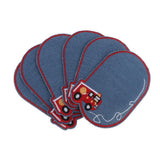 Max 6pcs Cloth Fabric Patches Applique for Sewing Crafts Decor 4.4 x 3.1inch