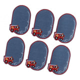 Max 6pcs Cloth Fabric Patches Applique for Sewing Crafts Decor 4.4 x 3.1inch