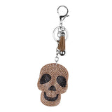 Max Rhinestone Crystal Charm Key Chain Set Lobster Clasp Split KeyRing Skull 1
