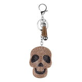 Max Rhinestone Crystal Charm Key Chain Set Lobster Clasp Split KeyRing Skull 1