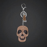 Max Rhinestone Crystal Charm Key Chain Set Lobster Clasp Split KeyRing Skull 1