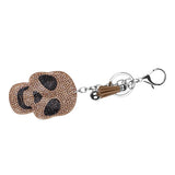 Max Rhinestone Crystal Charm Key Chain Set Lobster Clasp Split KeyRing Skull 1