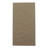 Maxbell Waterproof Self-adhesive Repair Patch Applique for Jacket Bags Khaki