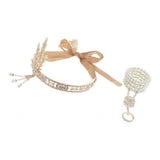 Max Retro Style 1920s Flapper Headband Rhinestone Tiara Headdress Wedding Prom