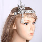 Max Retro Style 1920s Flapper Headband Rhinestone Tiara Headdress Wedding Prom