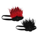 Maxbell Vintage Style 1920s Flapper Headband Rhinestone Headwear Wedding Party
