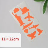 Maxbell Self-adhesive PU Leather Patch Applique for Clothing Coat Sofa Orange