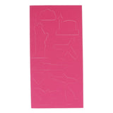 Maxbell Self-adhesive PU Leather Patch Applique for Clothing Coat Sofa Rose Red