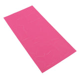 Maxbell Self-adhesive PU Leather Patch Applique for Clothing Coat Sofa Rose Red