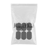 Max 6pcs Iron on Patch Suede Fabric Applique Cloth Badge for Clothing Black