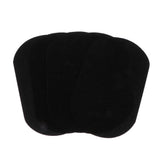 Max 6pcs Iron on Patch Suede Fabric Applique Cloth Badge for Clothing Black