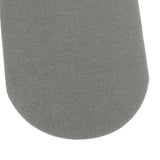 Max 6pcs Iron on Patch Suede Fabric Applique Cloth Badge for Clothing Gray