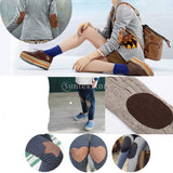 Max 6pcs Men Women's Suede Patches Clothing Velvet Applique Oval for Jeans