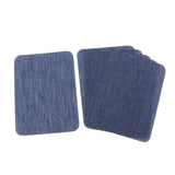 Max 6pcs Iron on Denim Patches for Jeans Clothing Jacket Repair Tool Blue