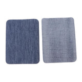 Max 6pcs Iron on Denim Patches for Jeans Clothing Jacket Repair Tool Blue