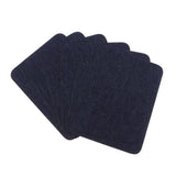 Max 6pcs Iron on Denim Patches for Jeans Clothing Jacket Repair Tool Deep Blue