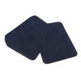 Max 6pcs Iron on Denim Patches for Jeans Clothing Jacket Repair Tool Deep Blue